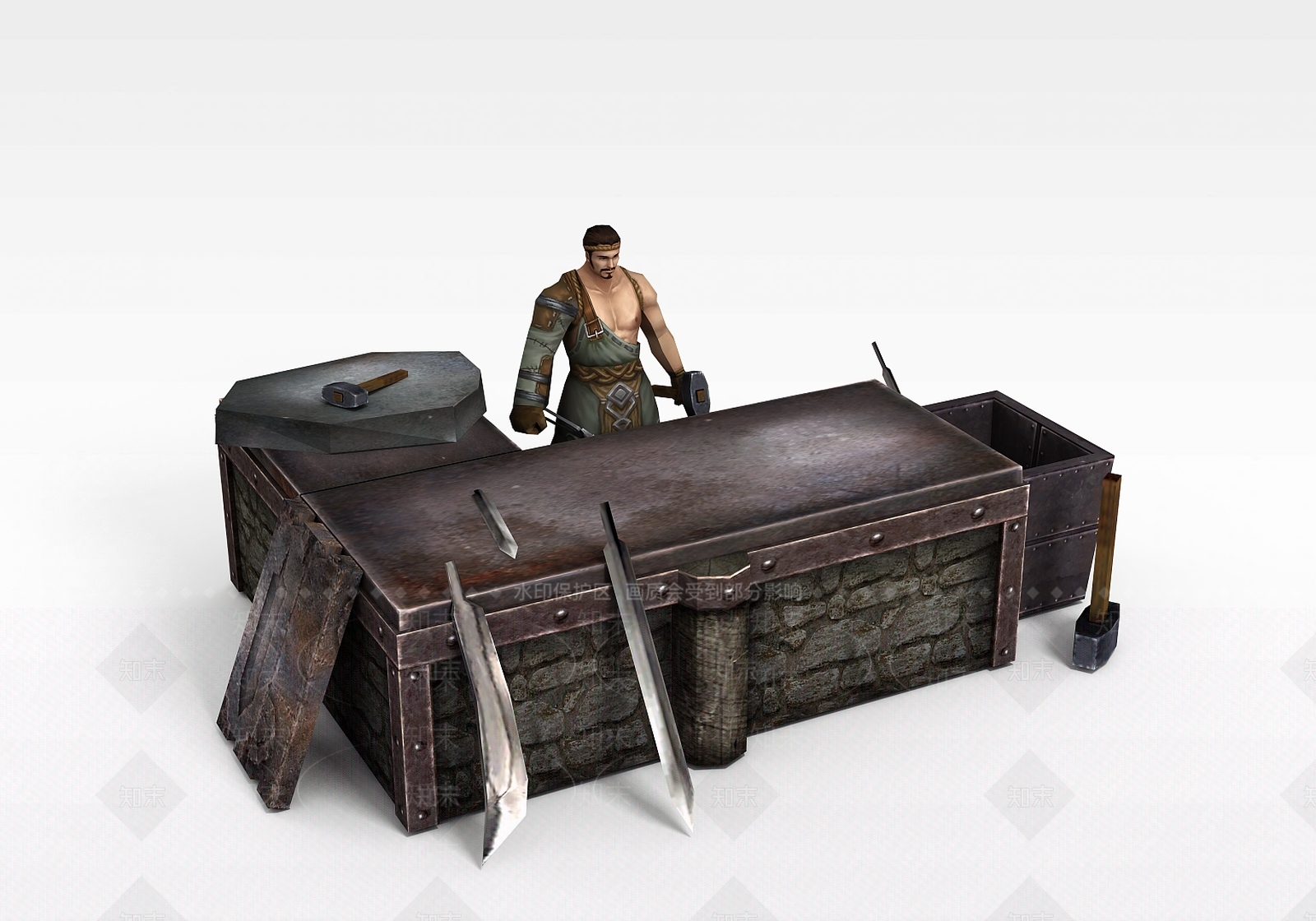 现代虚拟人物3D模型下载【ID:1199013879】