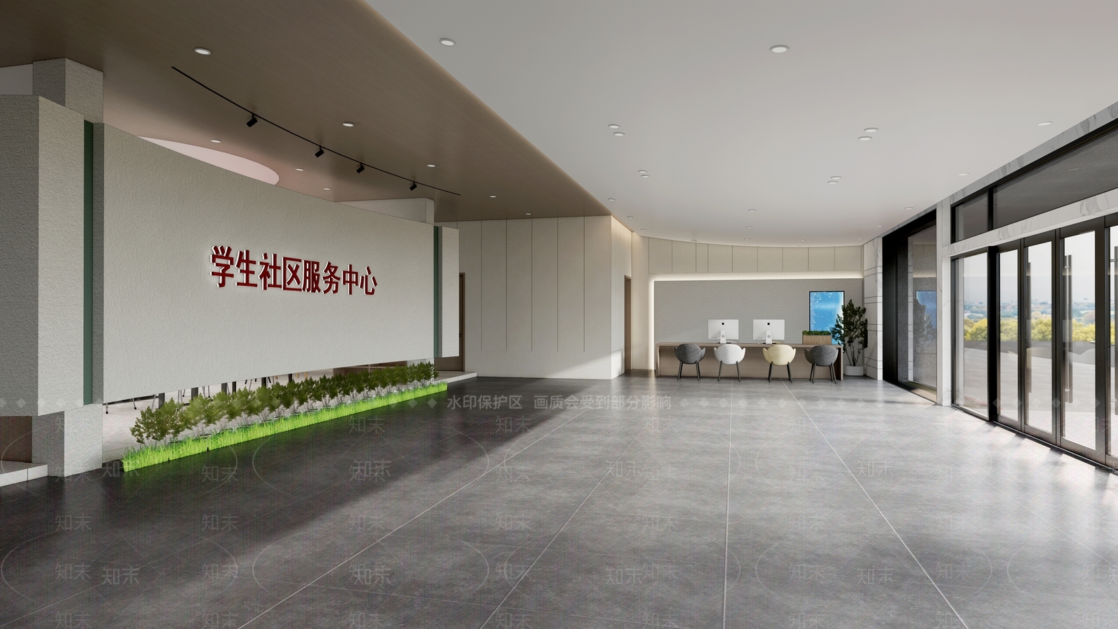 现代其他学校空间SU模型下载【ID:1194089808】