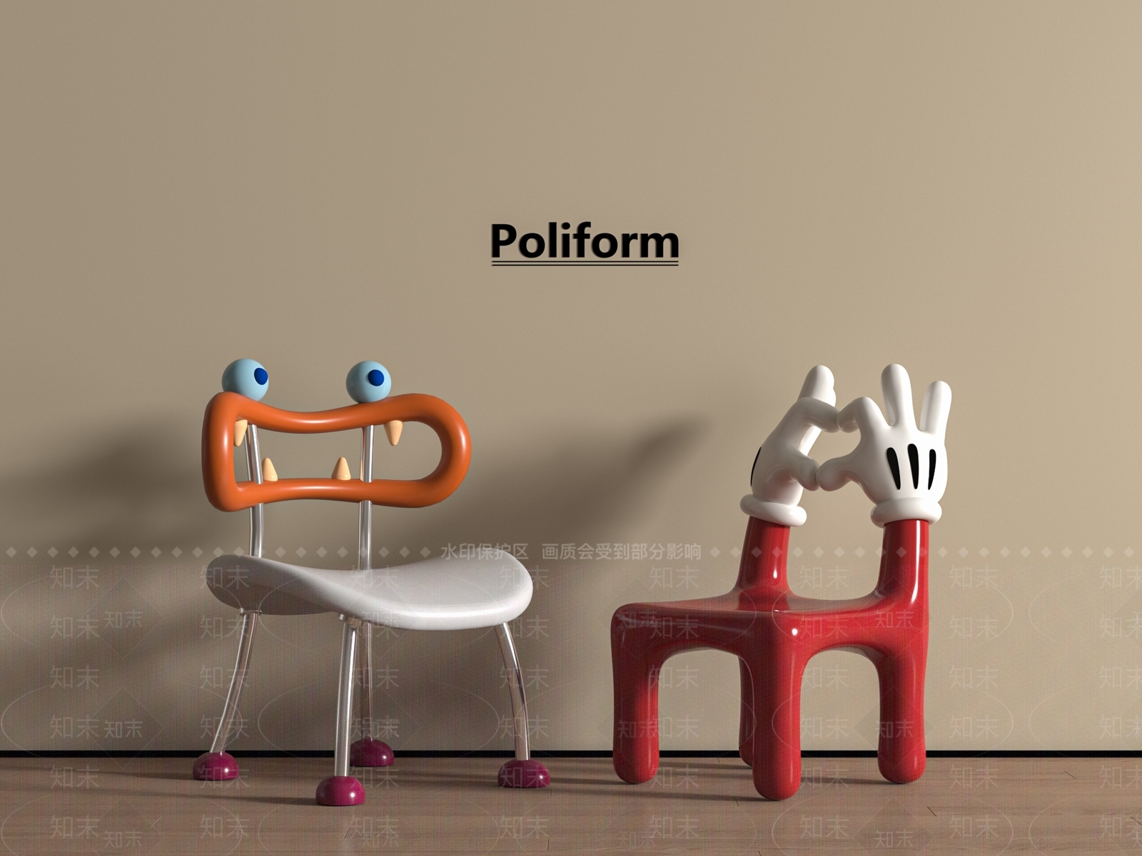儿童椅3D模型下载【ID:1194091438】