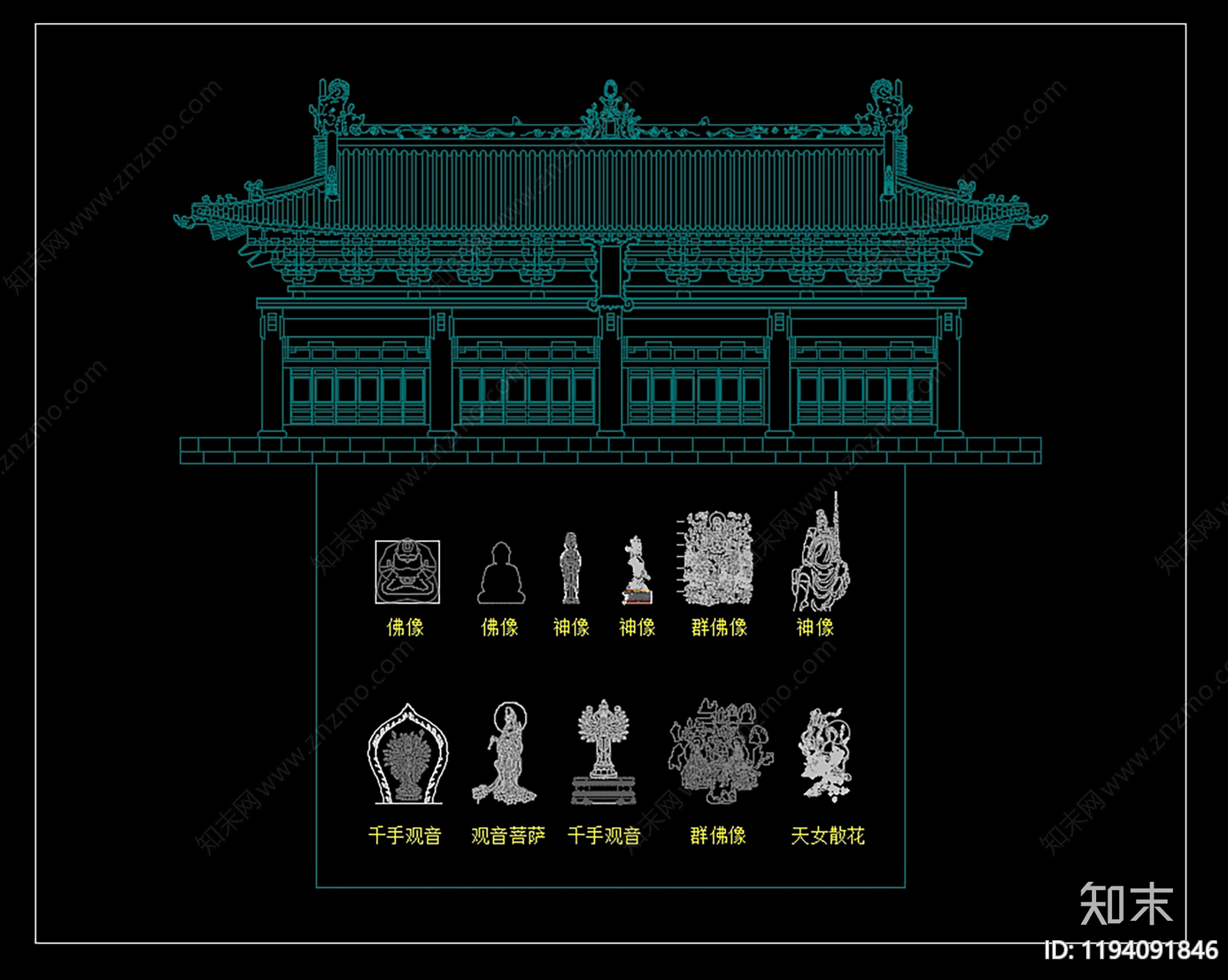 工装综合图库cad施工图下载【ID:1194091846】