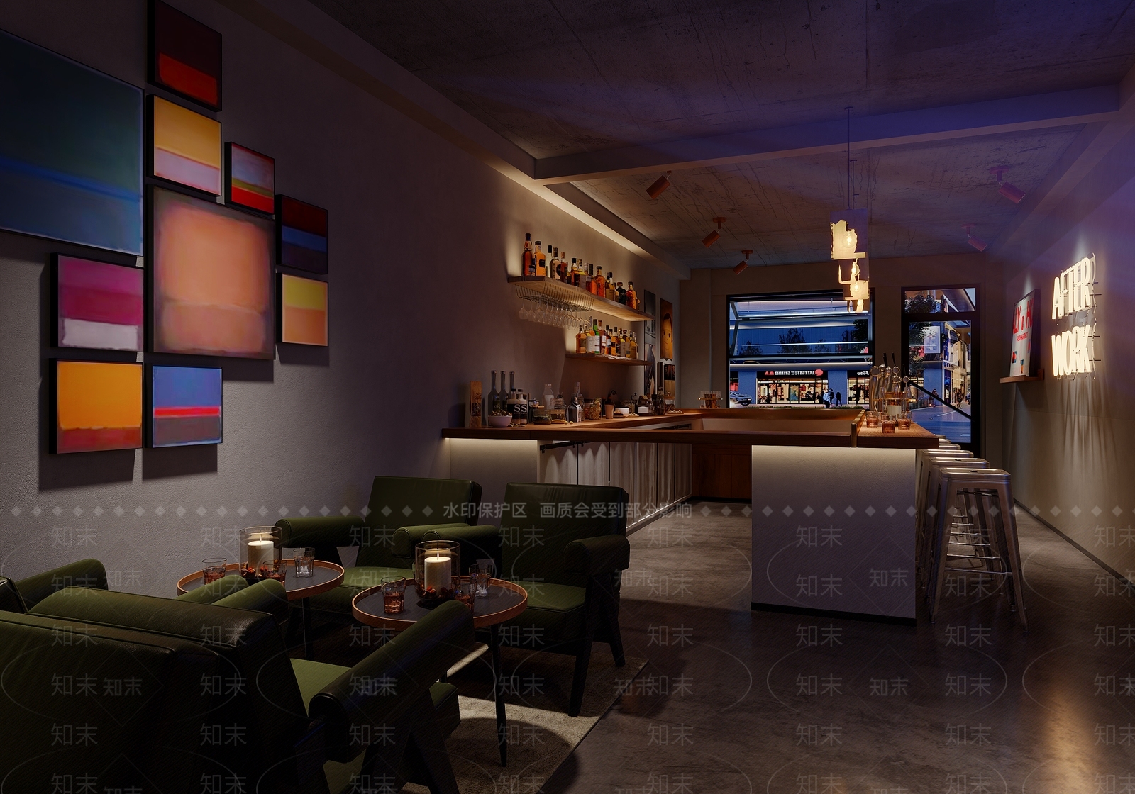 现代工业酒馆3D模型下载【ID:1194092486】