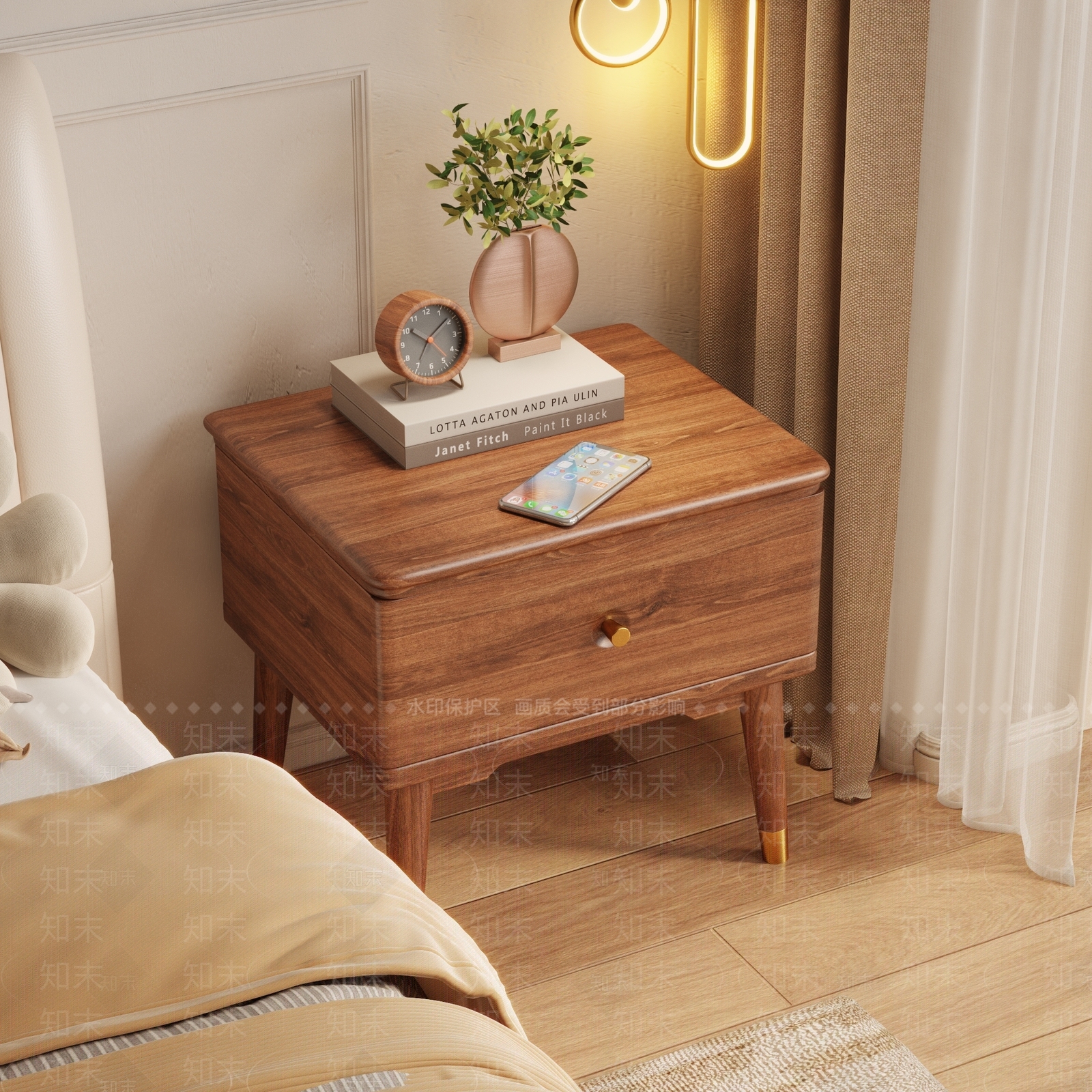 北欧简约床头柜3D模型下载【ID:1194093783】