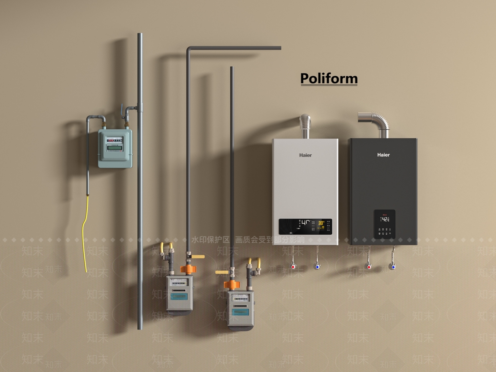 热水器SU模型下载【ID:1194093794】