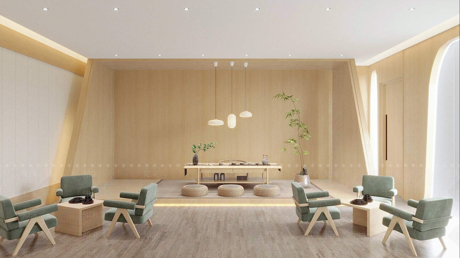 现代茶馆3D模型下载【ID:1194094054】