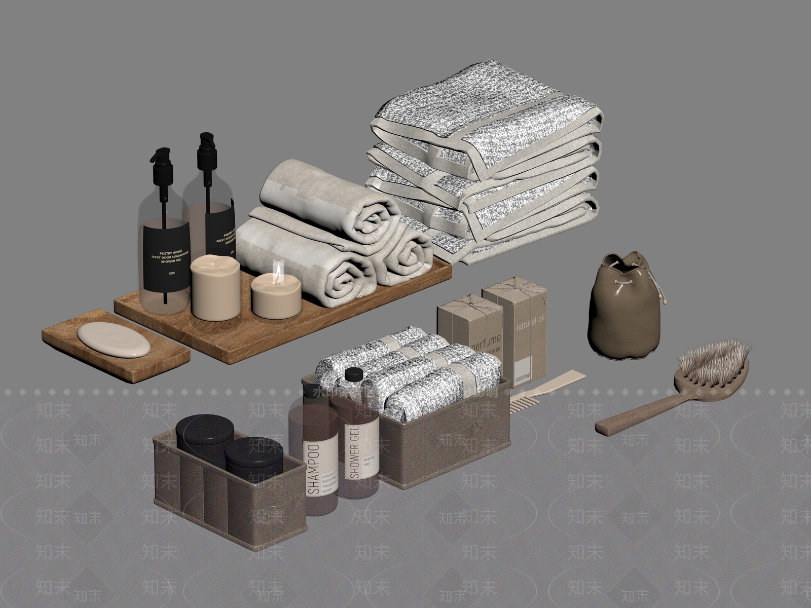 洗浴用品SU模型下载【ID:1194093856】