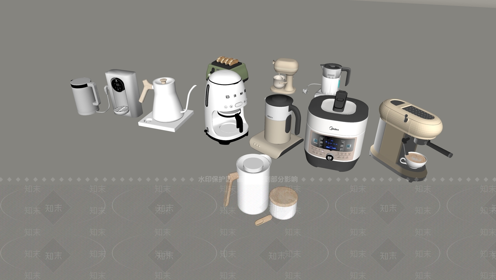 咖啡机SU模型下载【ID:1194094426】