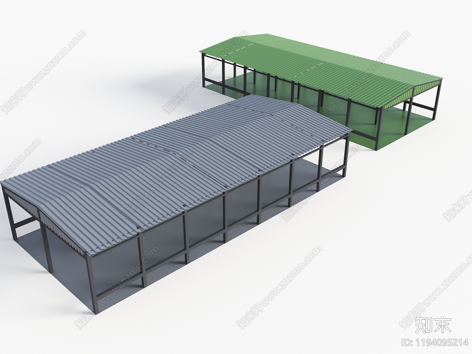 现代雨棚SU模型下载【ID:1194095214】