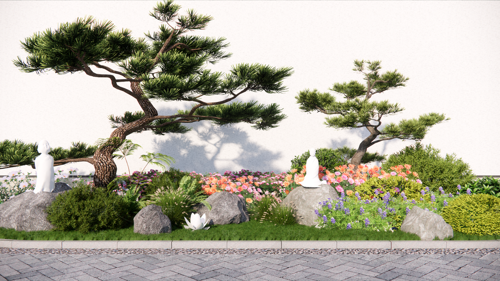 植物组合SU模型下载【ID:1194096945】