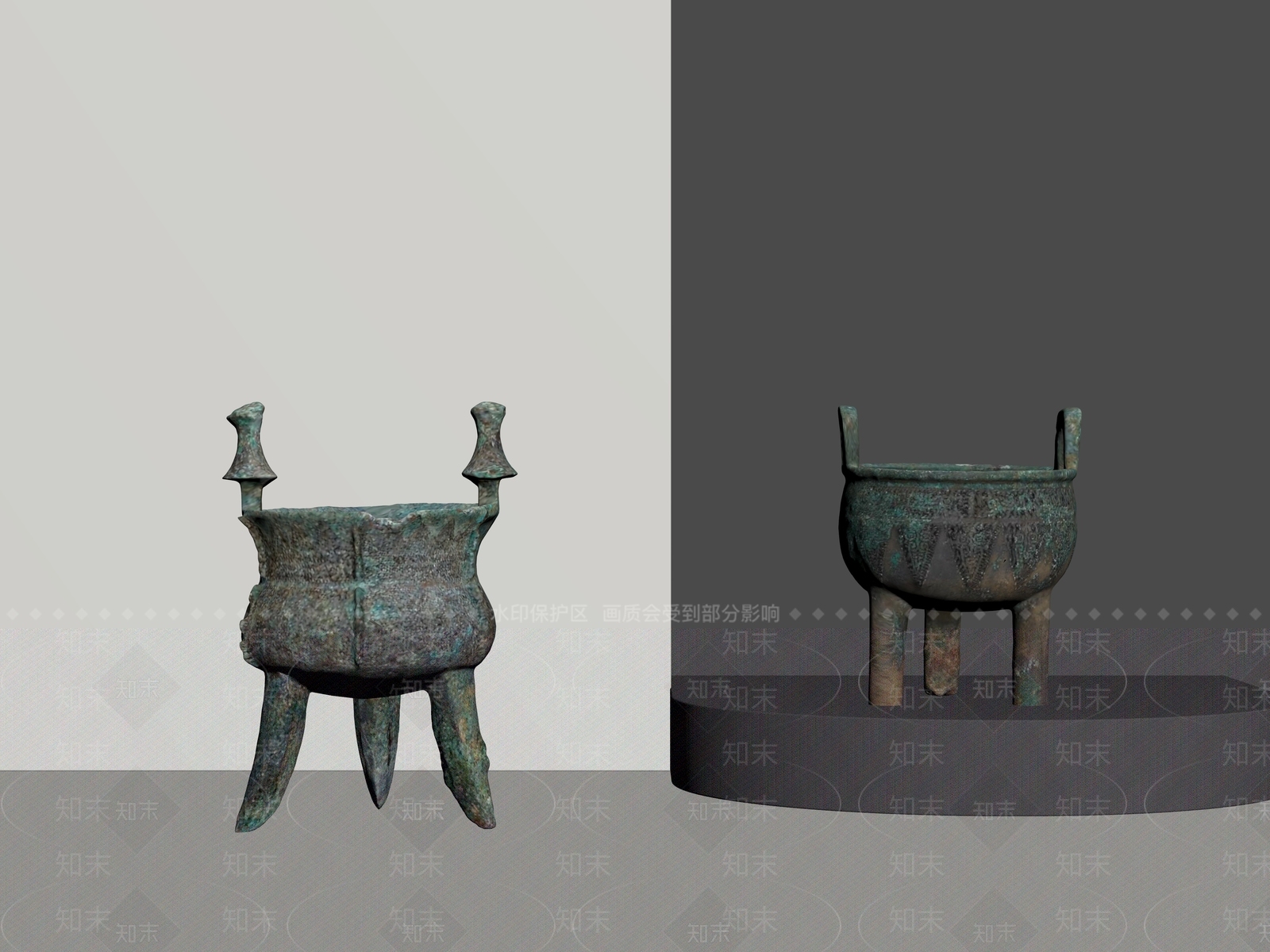 新中式摆件组合SU模型下载【ID:1194103963】