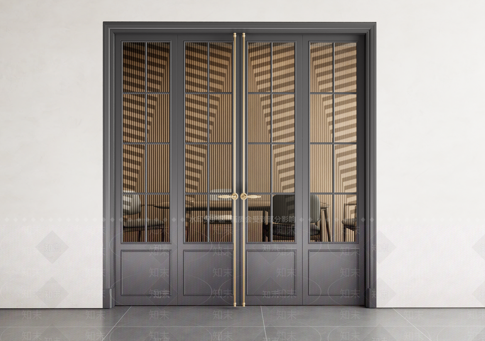 法式欧式双开门SU模型下载【ID:1194107125】