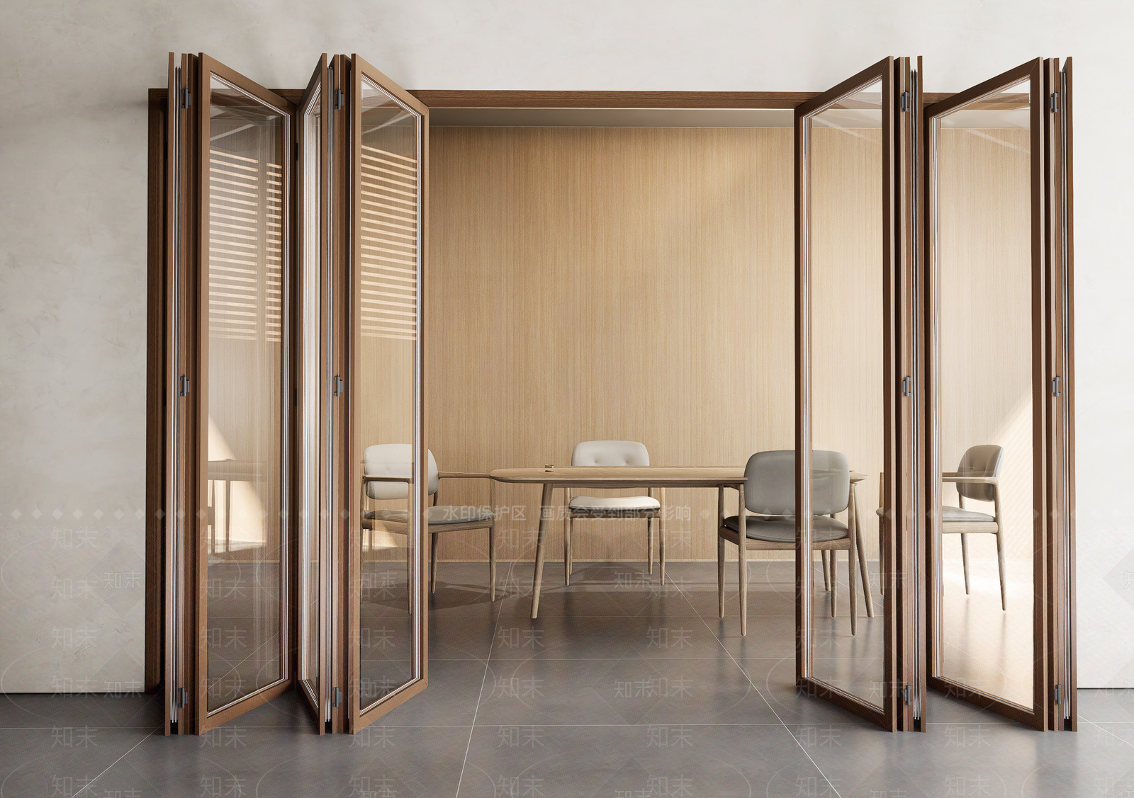 美式现代折叠门SU模型下载【ID:1194108910】