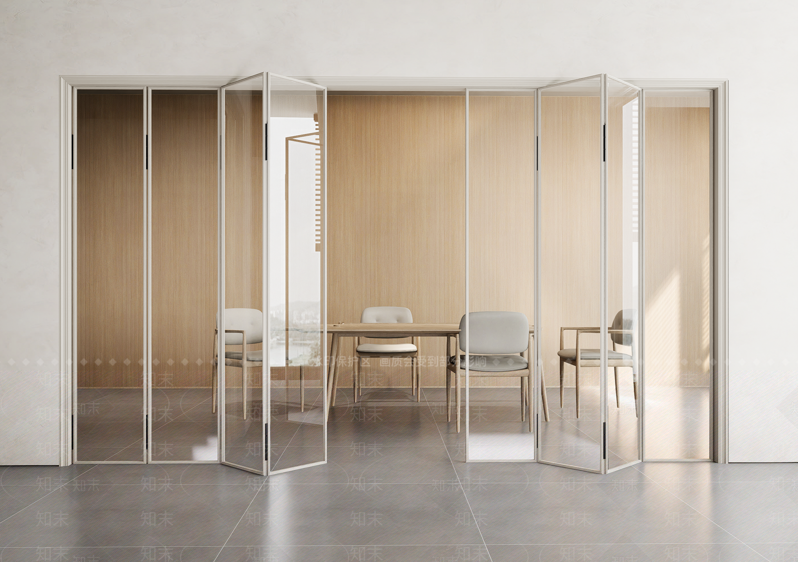 现代简约折叠门SU模型下载【ID:1194111641】