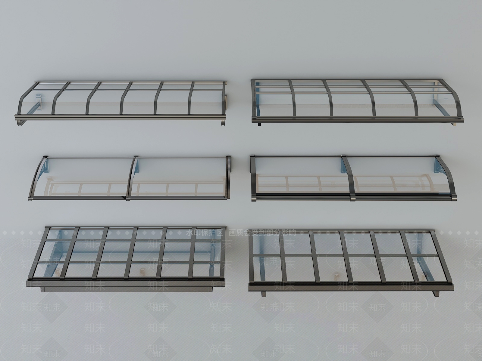 现代雨棚SU模型下载【ID:1194113726】