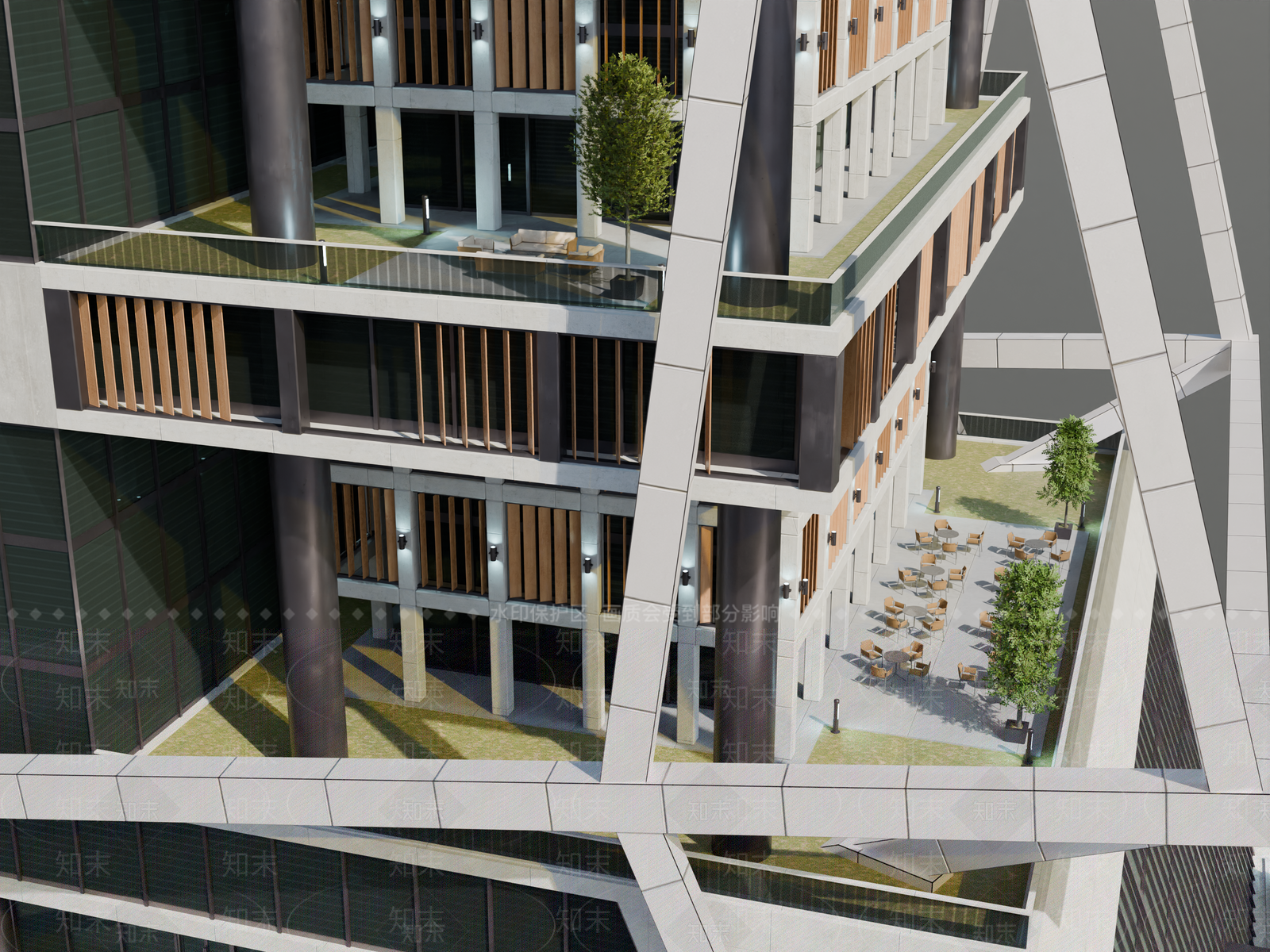 现代其他商业建筑SU模型下载【ID:1194125054】