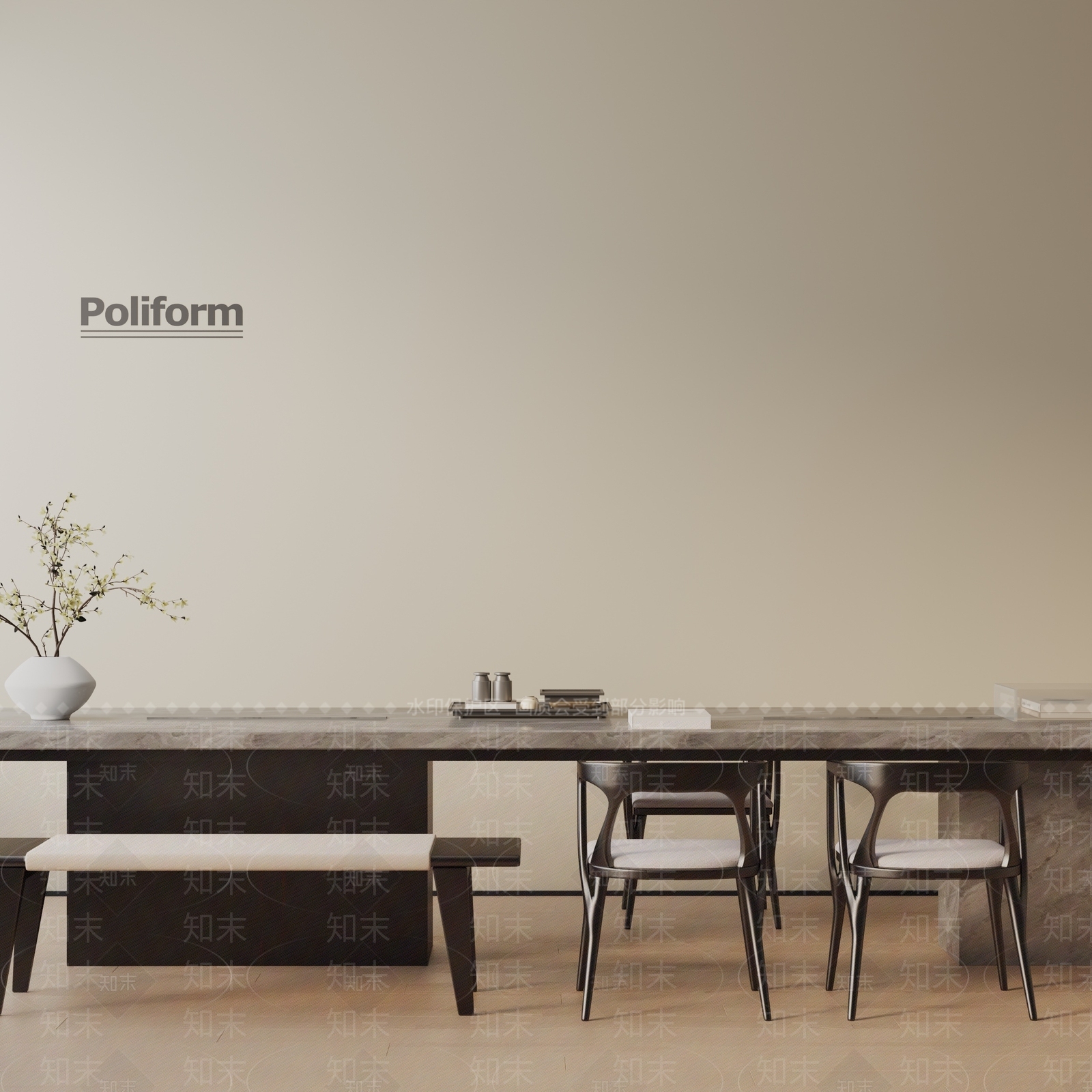 现代茶室3D模型下载【ID:1194120877】