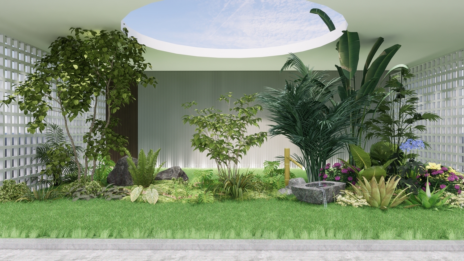 植物组合SU模型下载【ID:1194122050】