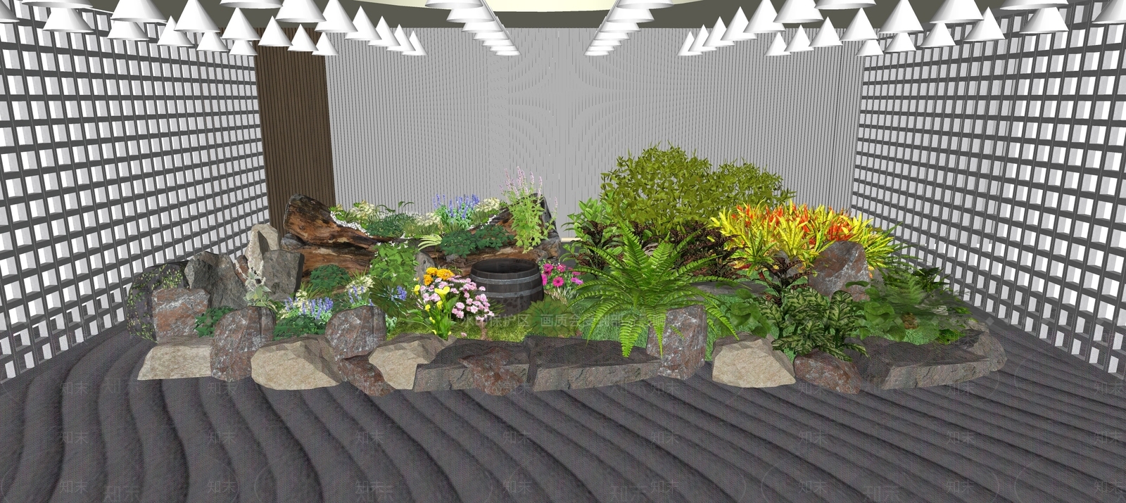 植物组合SU模型下载【ID:1194122128】