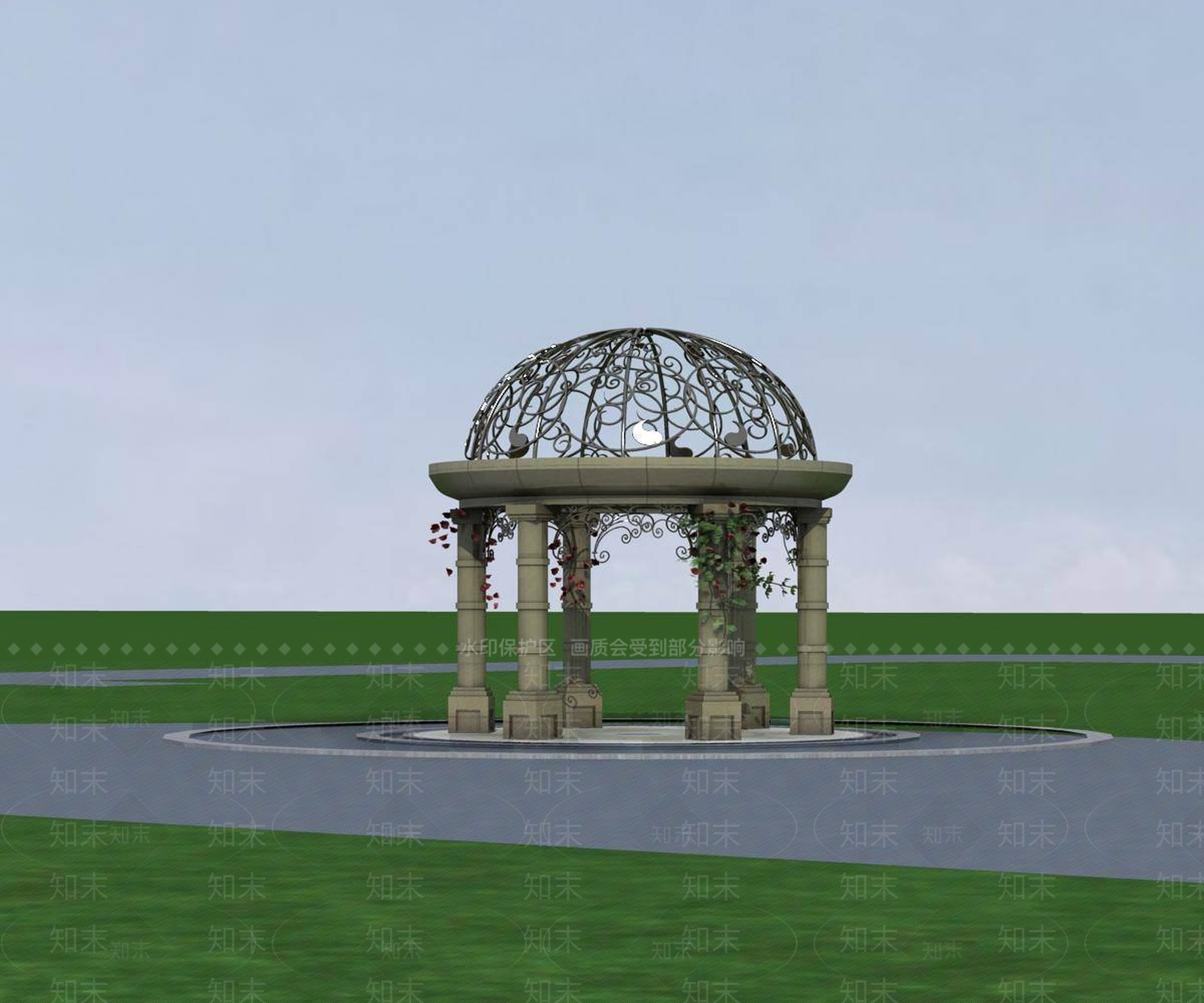 欧式亭子3D模型下载【ID:1194124968】