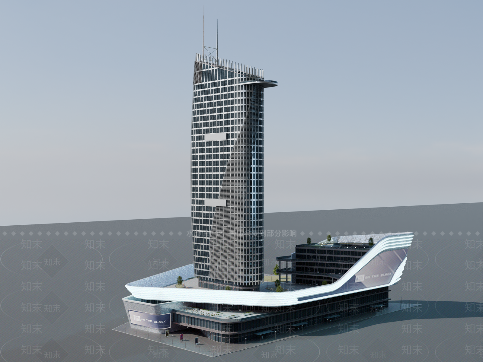 现代其他商业建筑SU模型下载【ID:1194126107】
