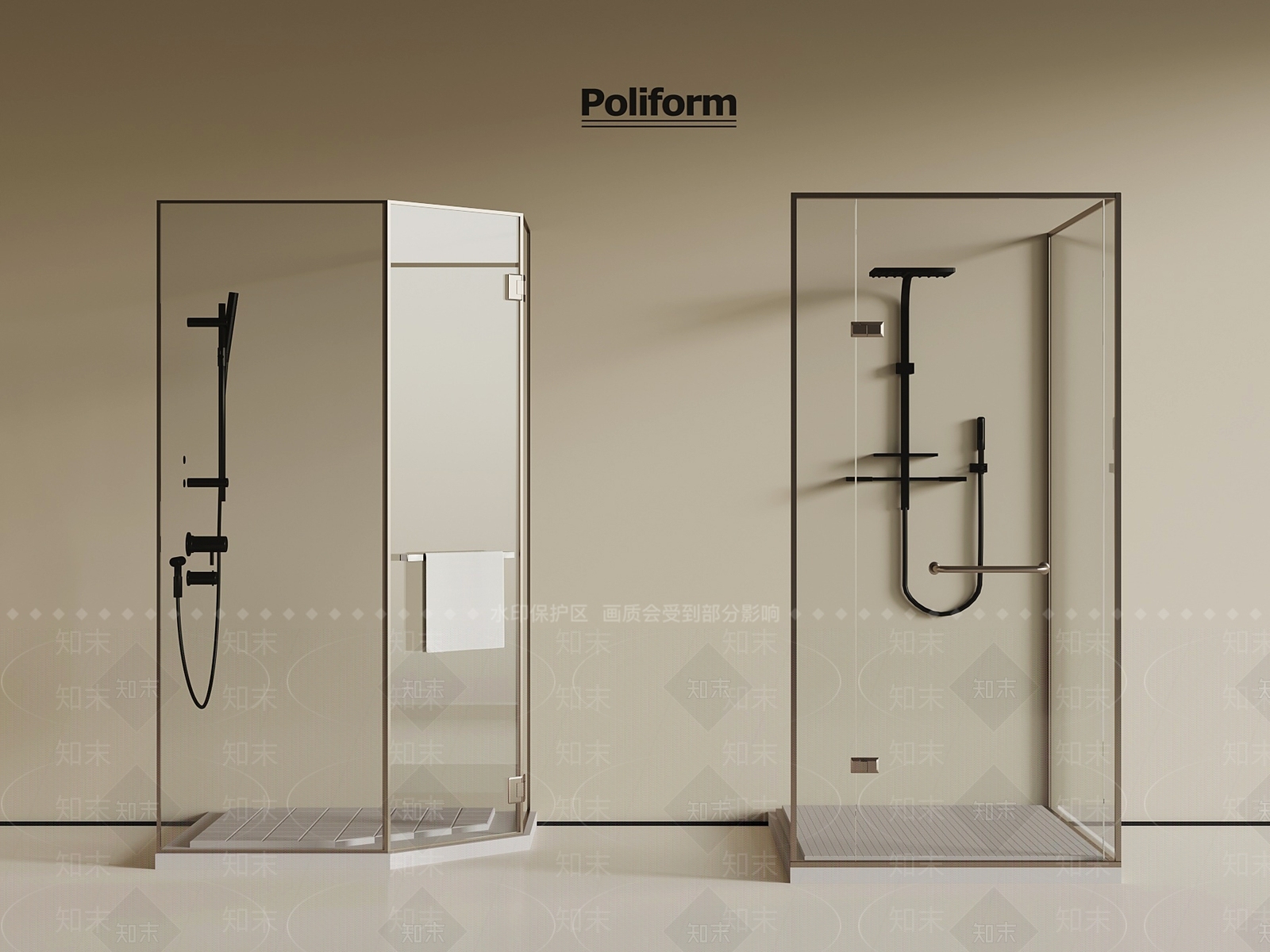 淋浴房3D模型下载【ID:1194128542】