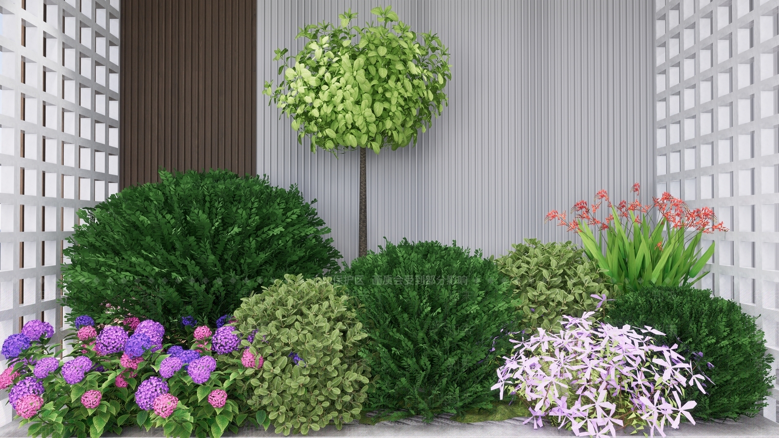 植物组合SU模型下载【ID:1194128772】