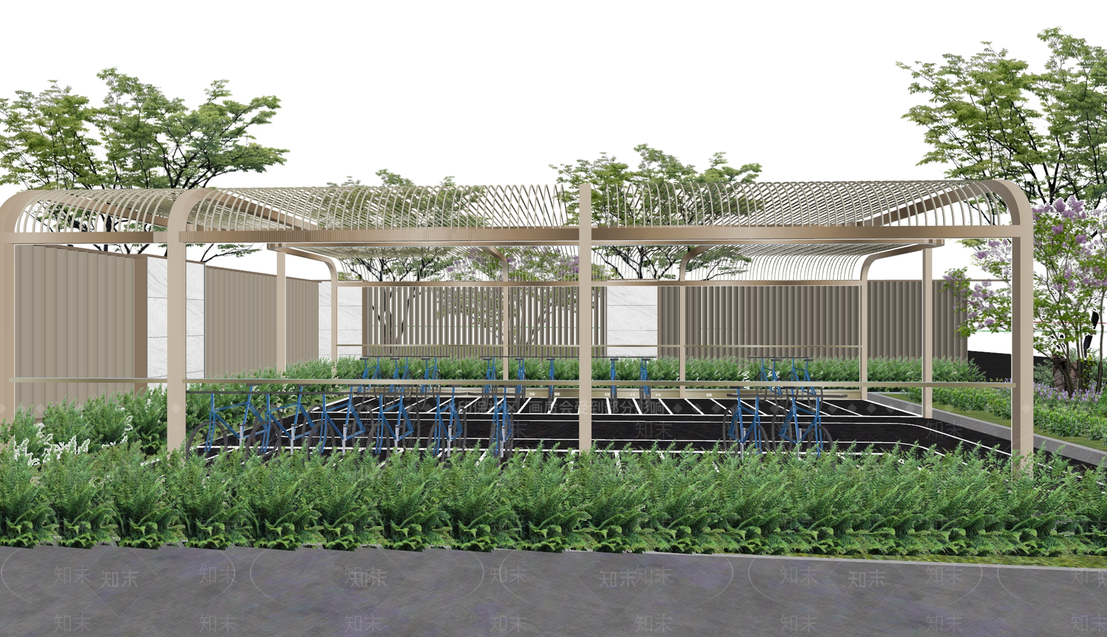 现代其他景观小建筑SU模型下载【ID:1194132239】