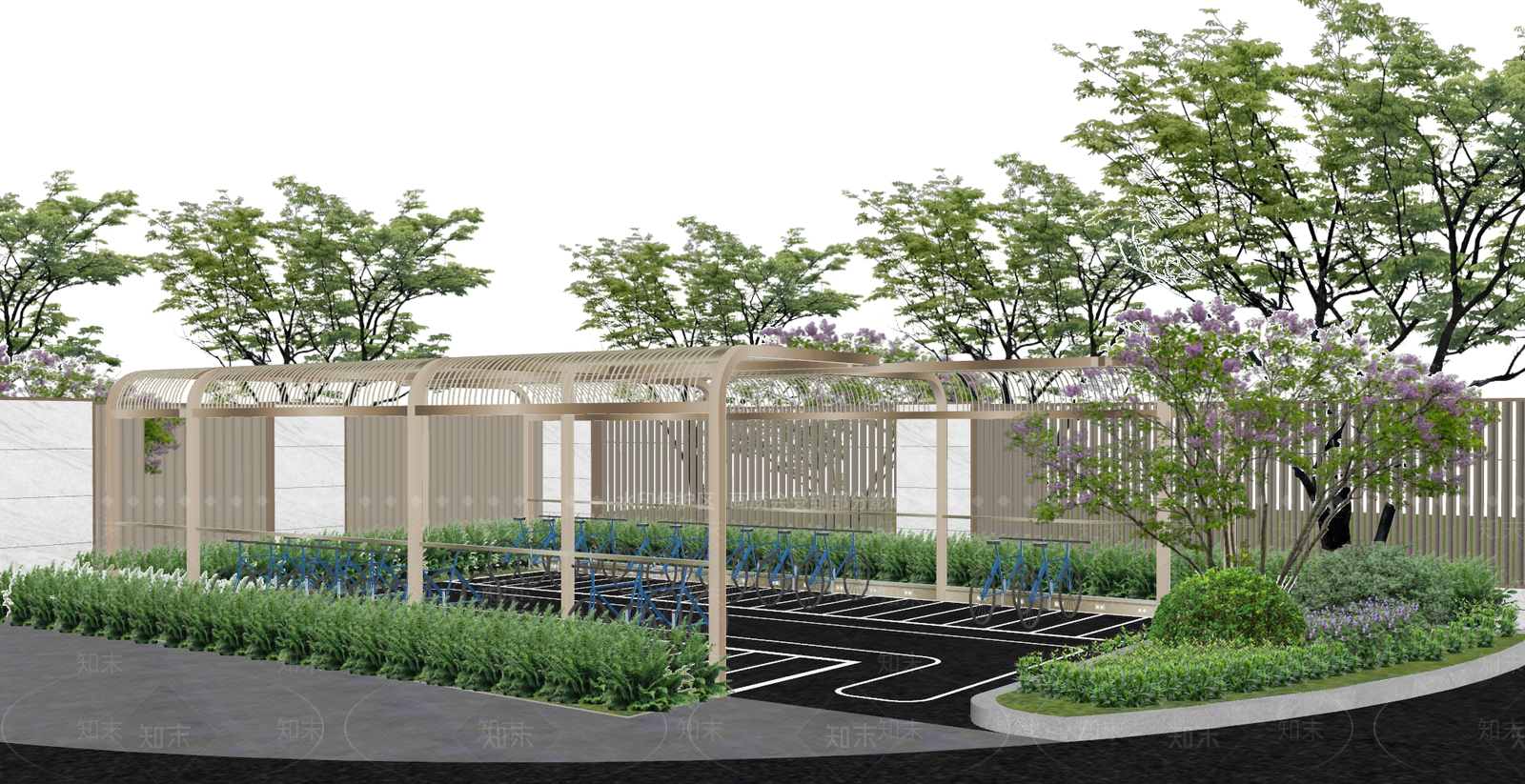 现代其他景观小建筑SU模型下载【ID:1194132239】