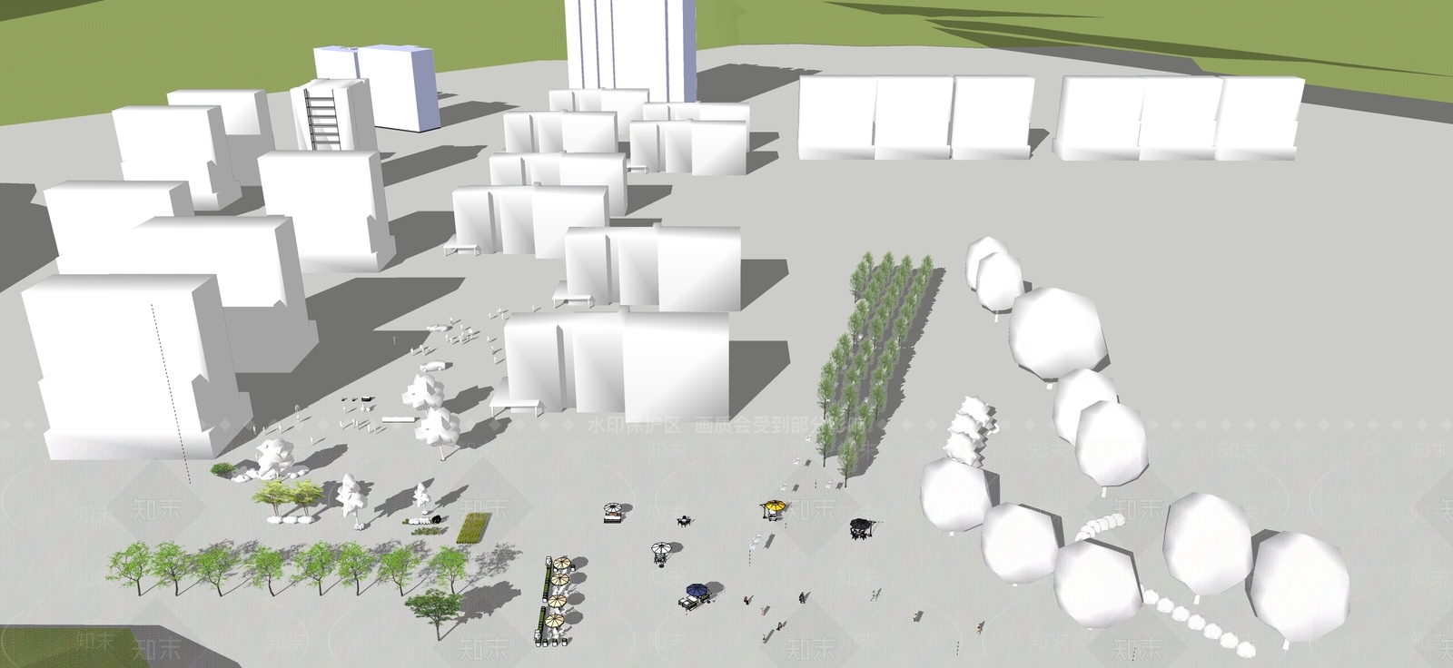 植物组合SU模型下载【ID:1194133890】