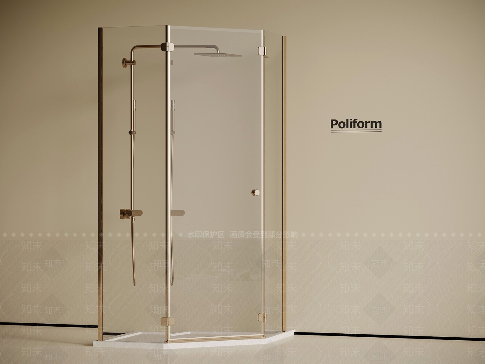 淋浴房3D模型下载【ID:1194134939】