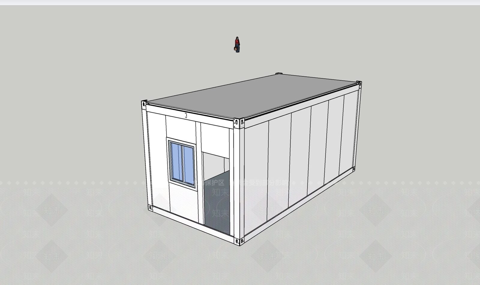 现代仓库SU模型下载【ID:1194137068】