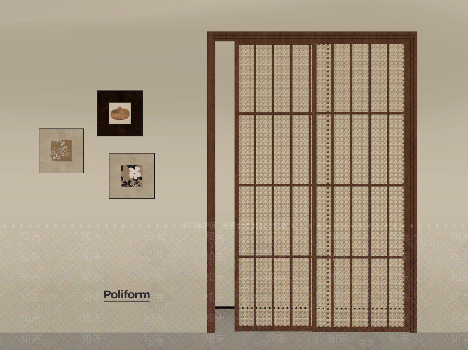 法式中古推拉门SU模型下载【ID:1194137762】