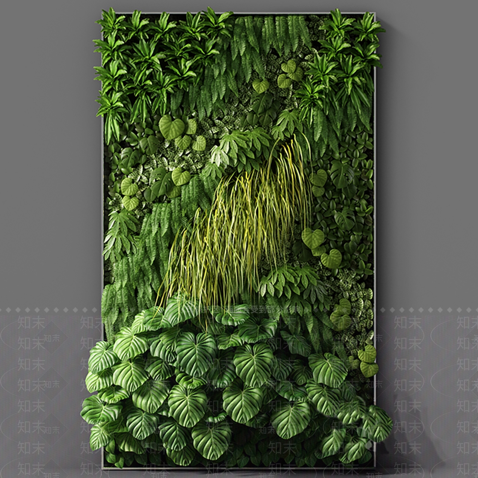 绿植墙3D模型下载【ID:1194142591】