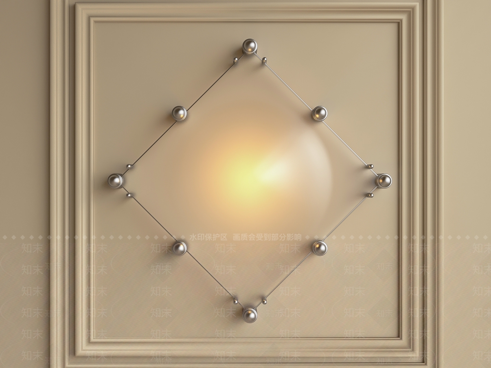 现代壁灯SU模型下载【ID:1194146801】