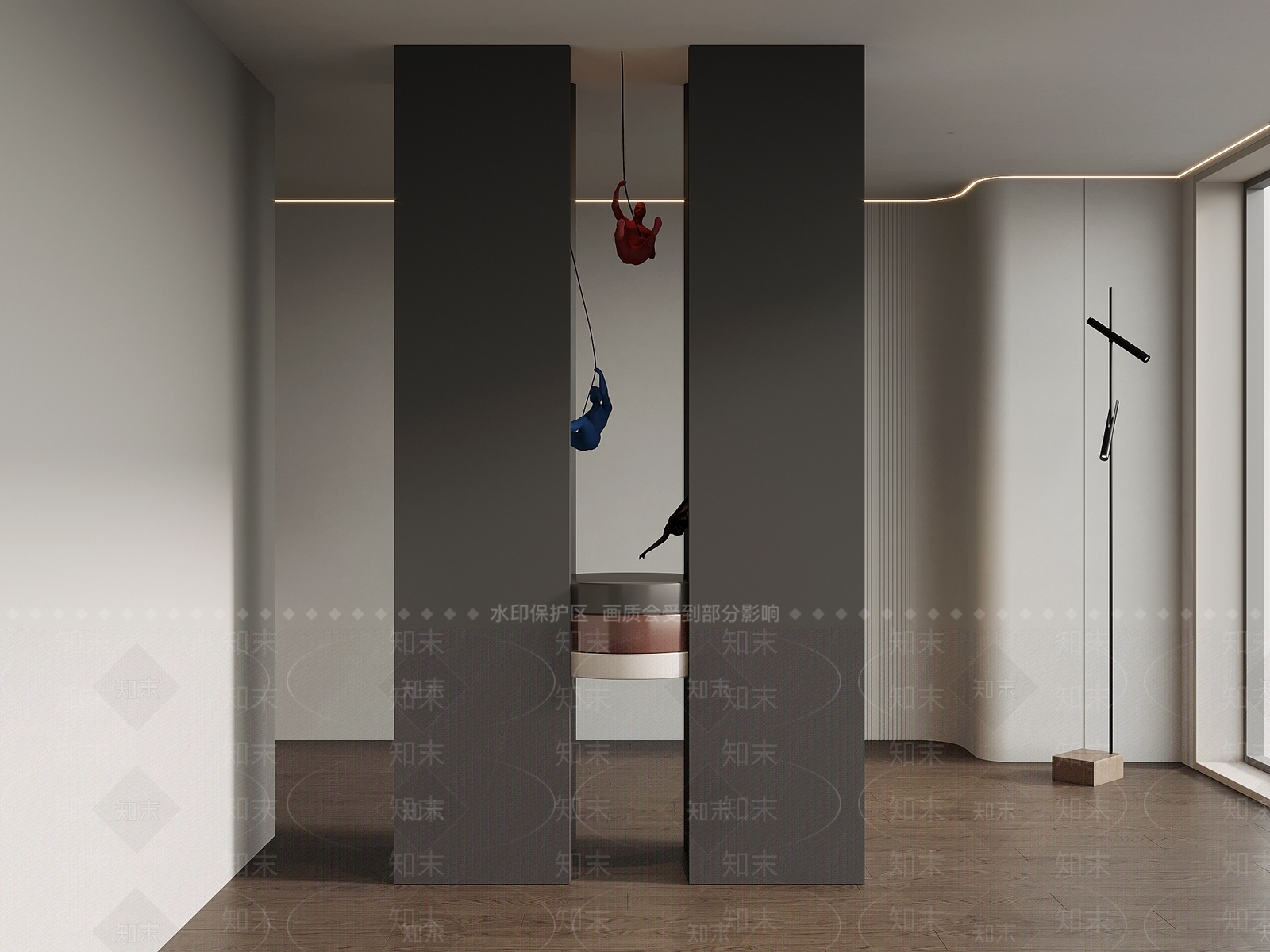 现代玄关柜SU模型下载【ID:1194153745】