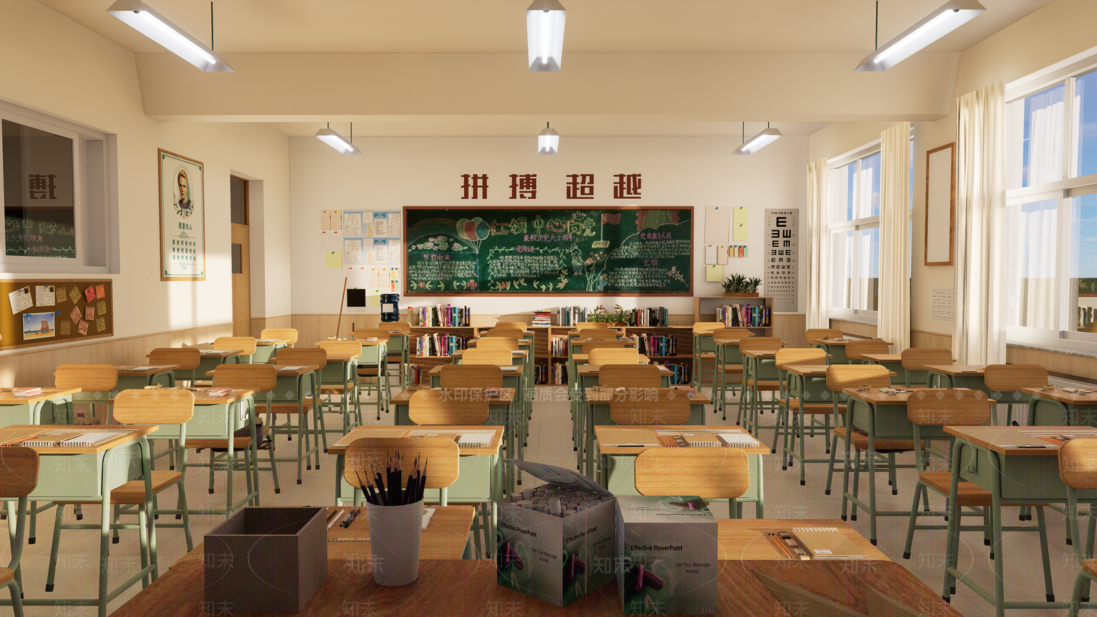 现代简约学校建筑SU模型下载【ID:1194154368】