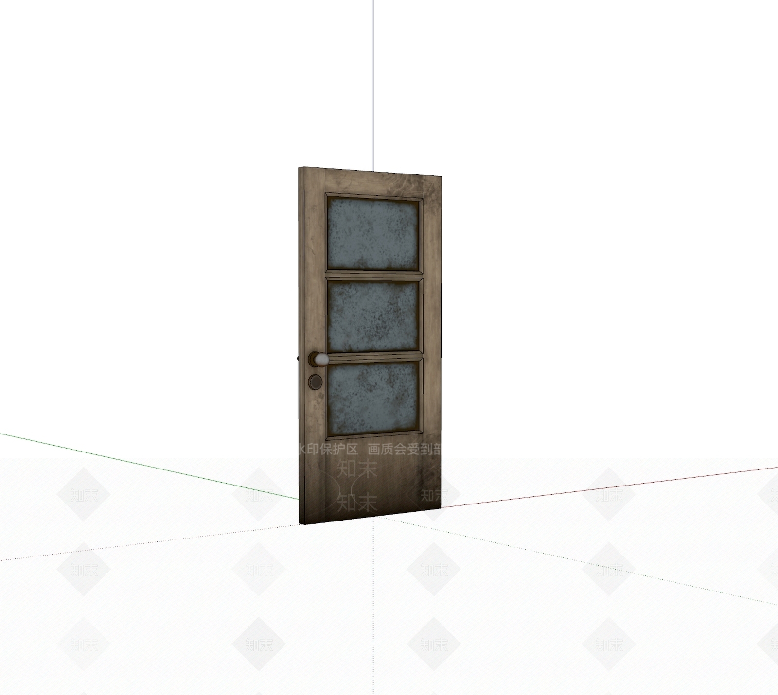 现代单开门SU模型下载【ID:1194157165】