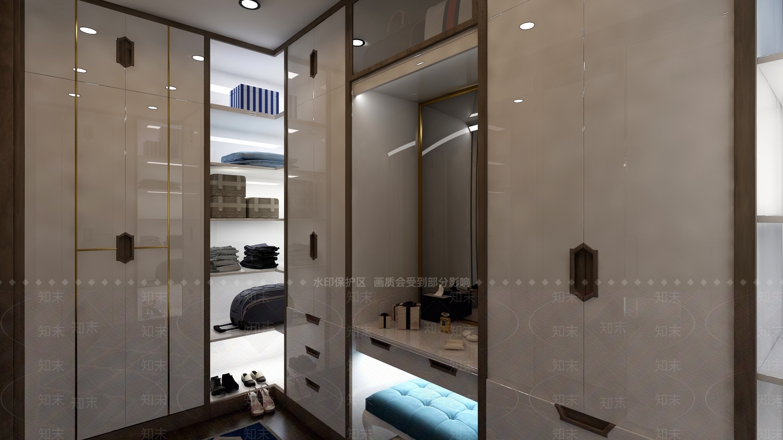 新中式中式衣帽间3D模型下载【ID:1194157953】