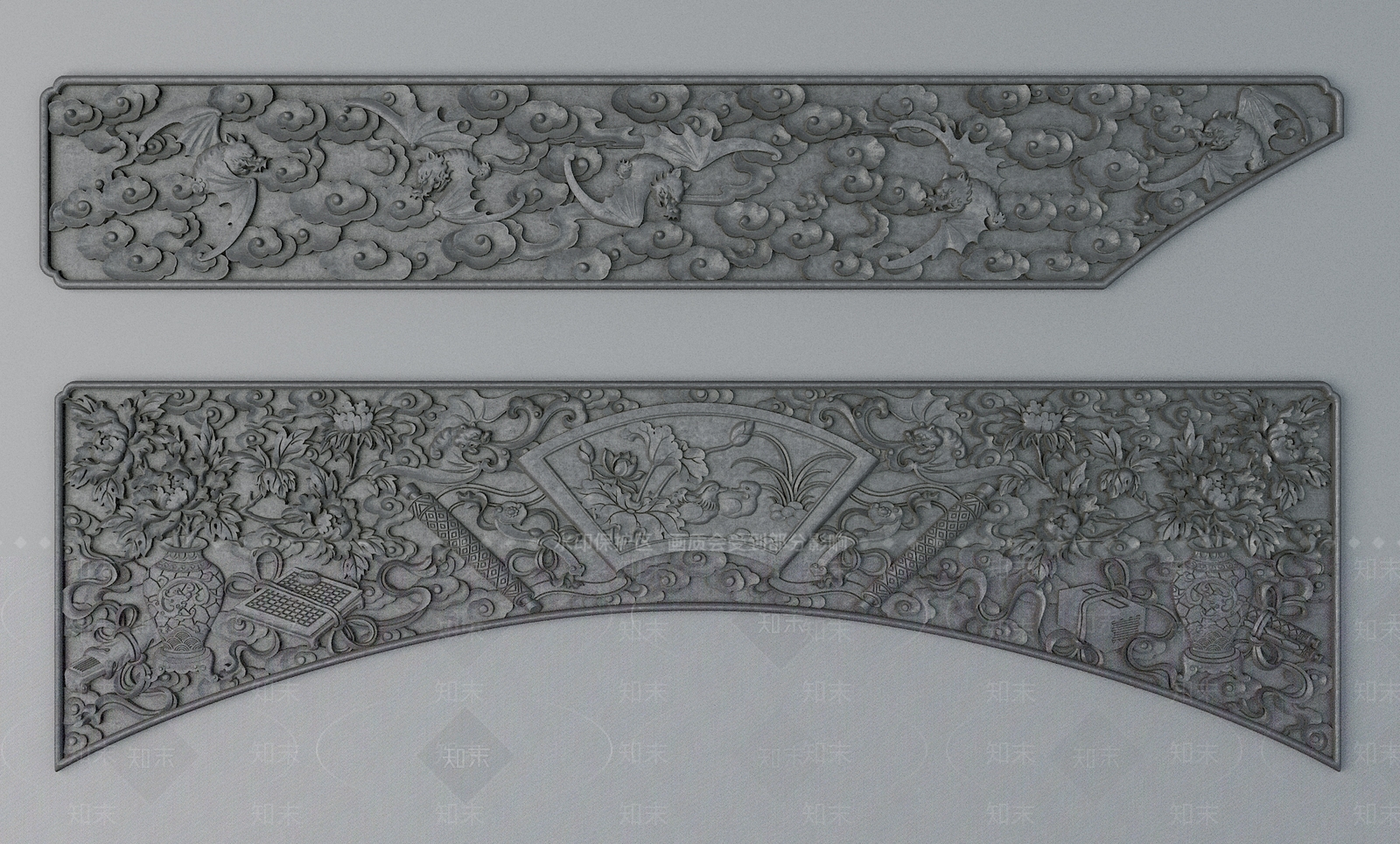 中式雕花3D模型下载【ID:1194159498】