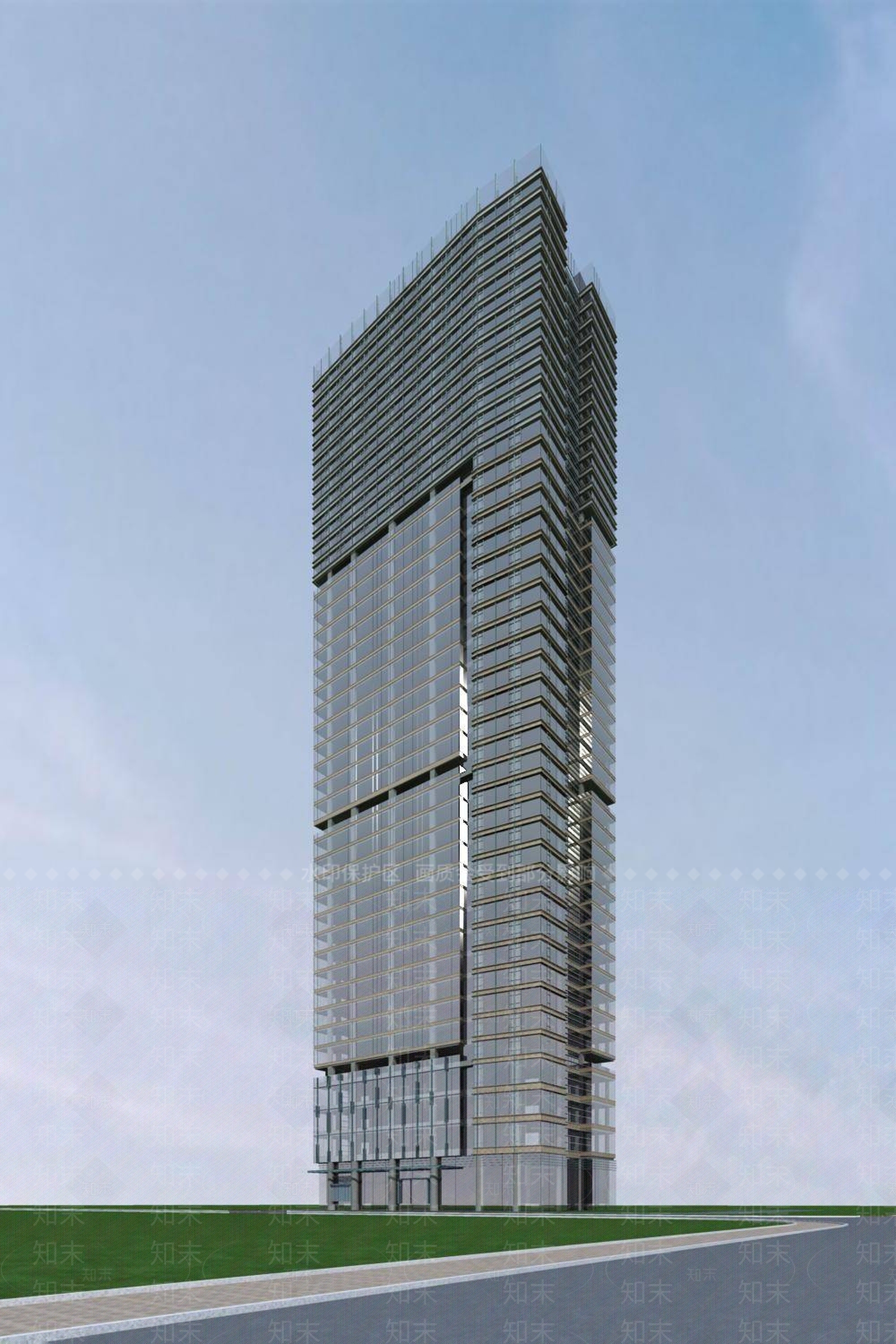 现代办公楼3D模型下载【ID:1194164740】