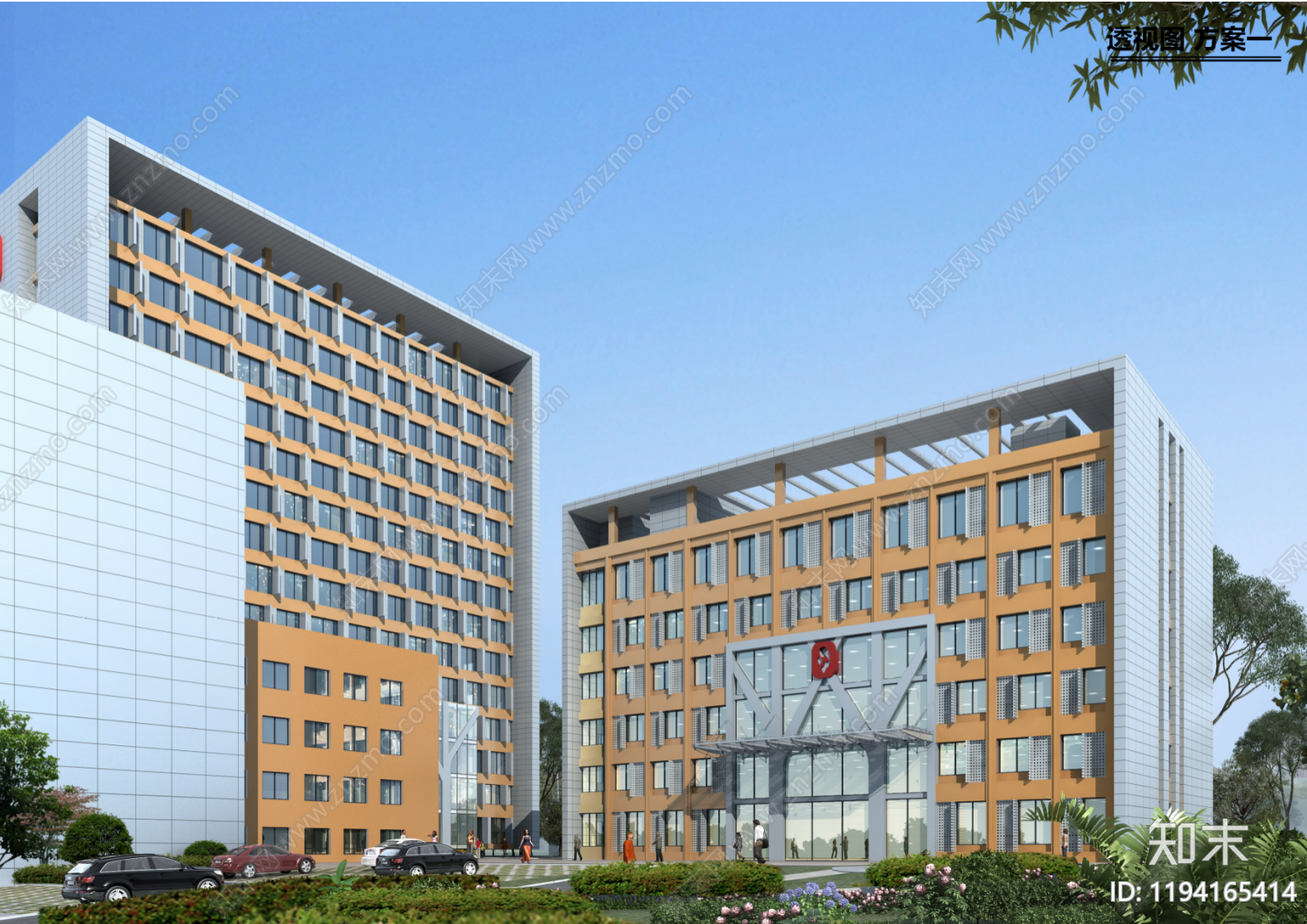 现代医院建筑cad施工图下载【ID:1194165414】