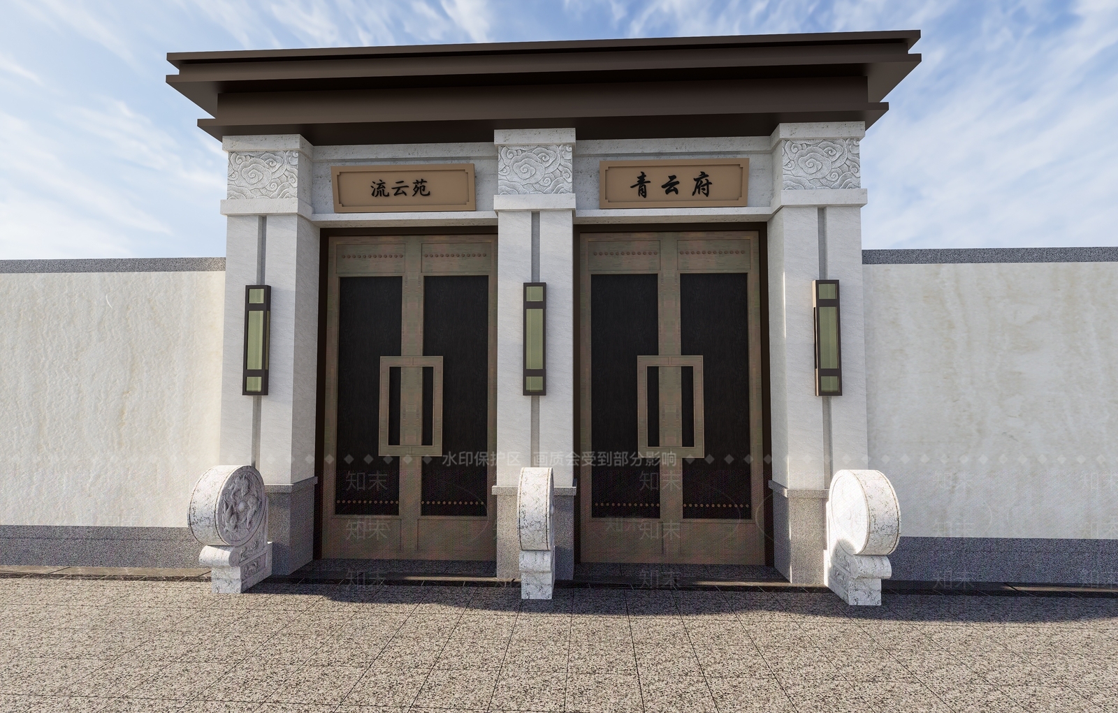 中式其他景观小建筑SU模型下载【ID:1194167768】