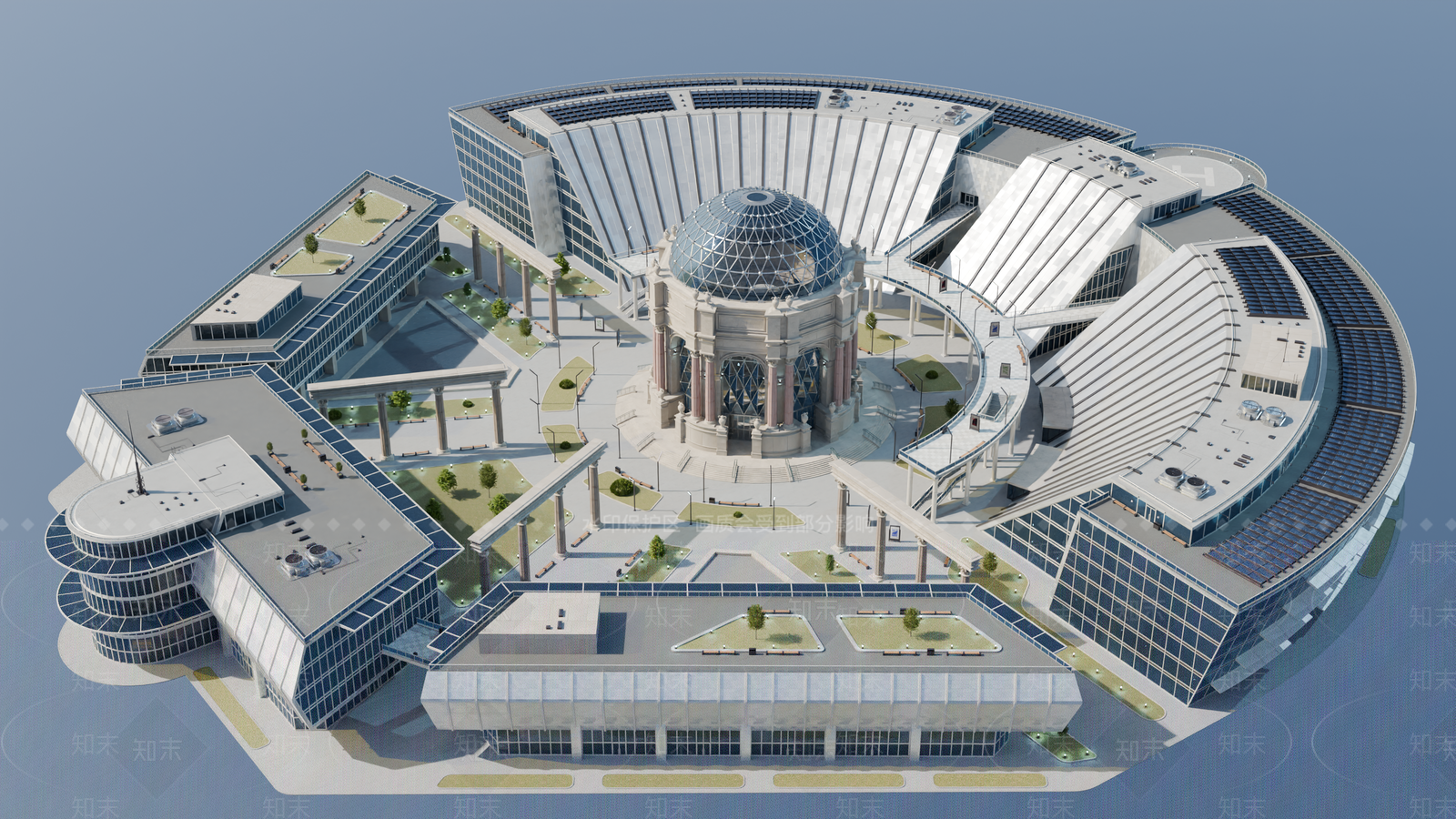 现代其他商业建筑SU模型下载【ID:1194169335】