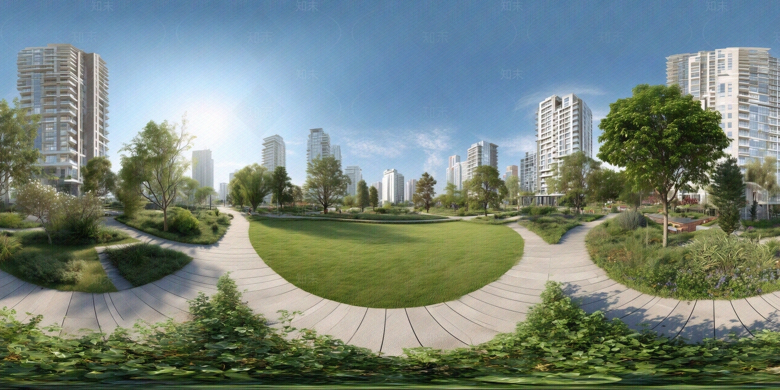 现代小区HDR贴图下载【ID:1194169852】