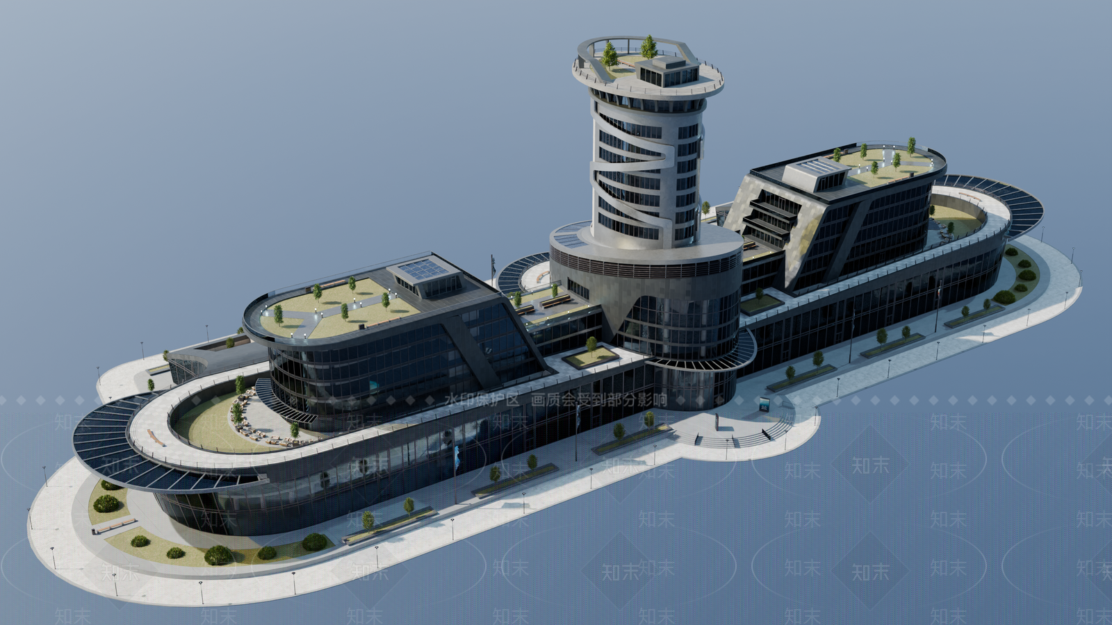 现代其他商业建筑SU模型下载【ID:1194169904】