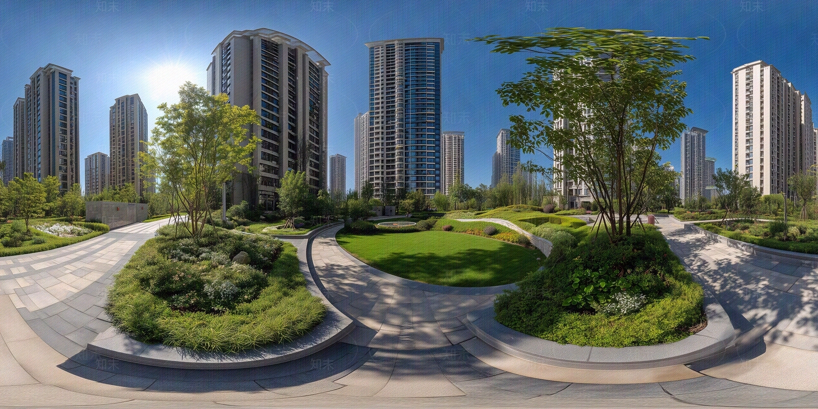 现代小区HDR贴图下载【ID:1194170044】