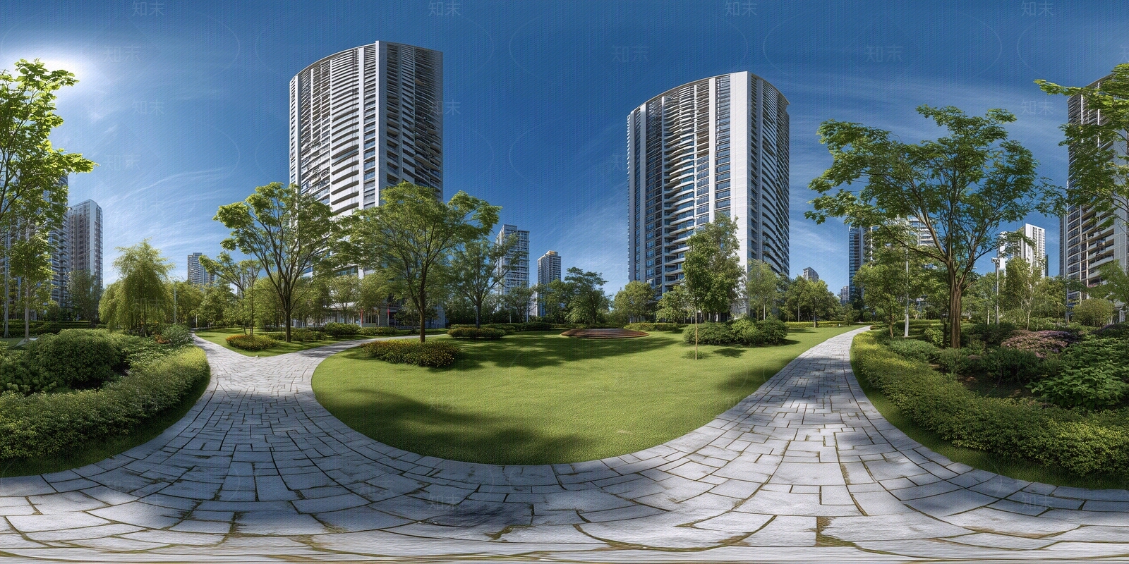 现代小区HDR贴图下载【ID:1194170155】