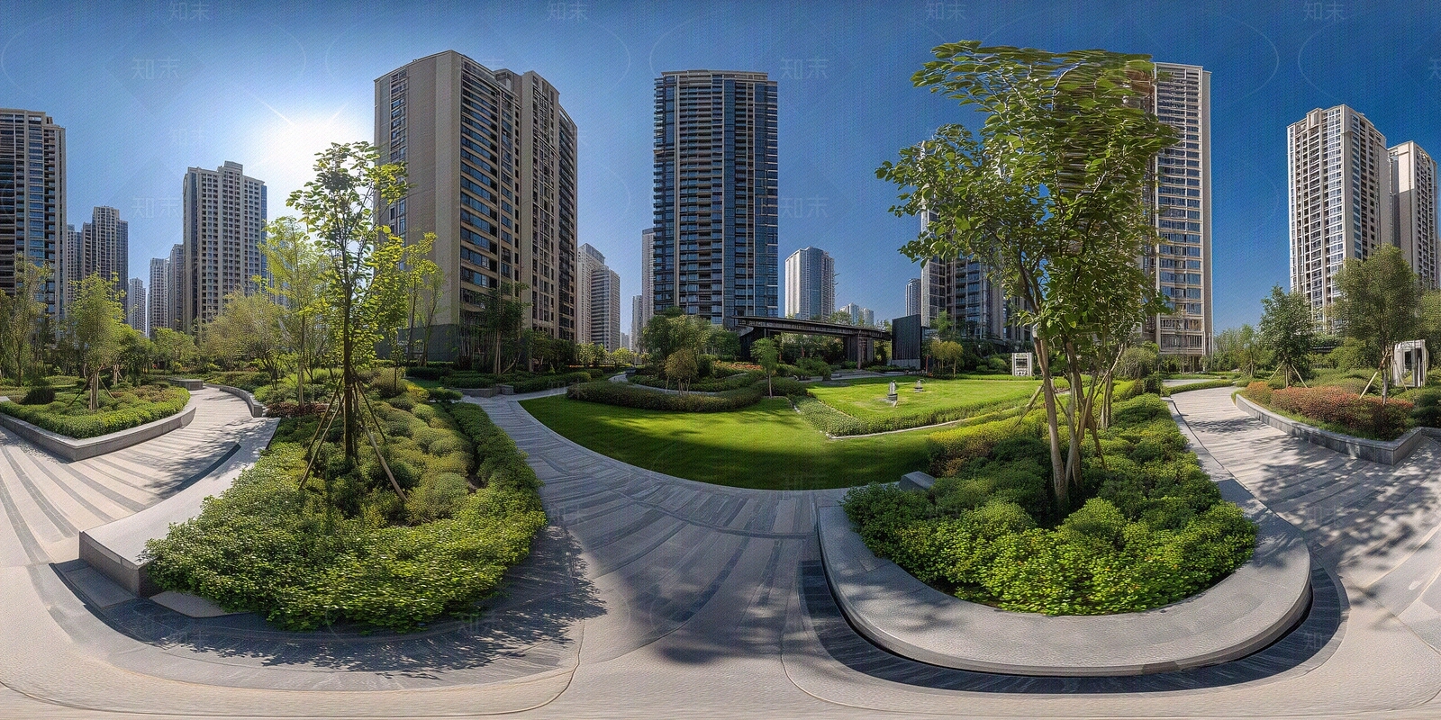 现代小区HDR贴图下载【ID:1194170118】