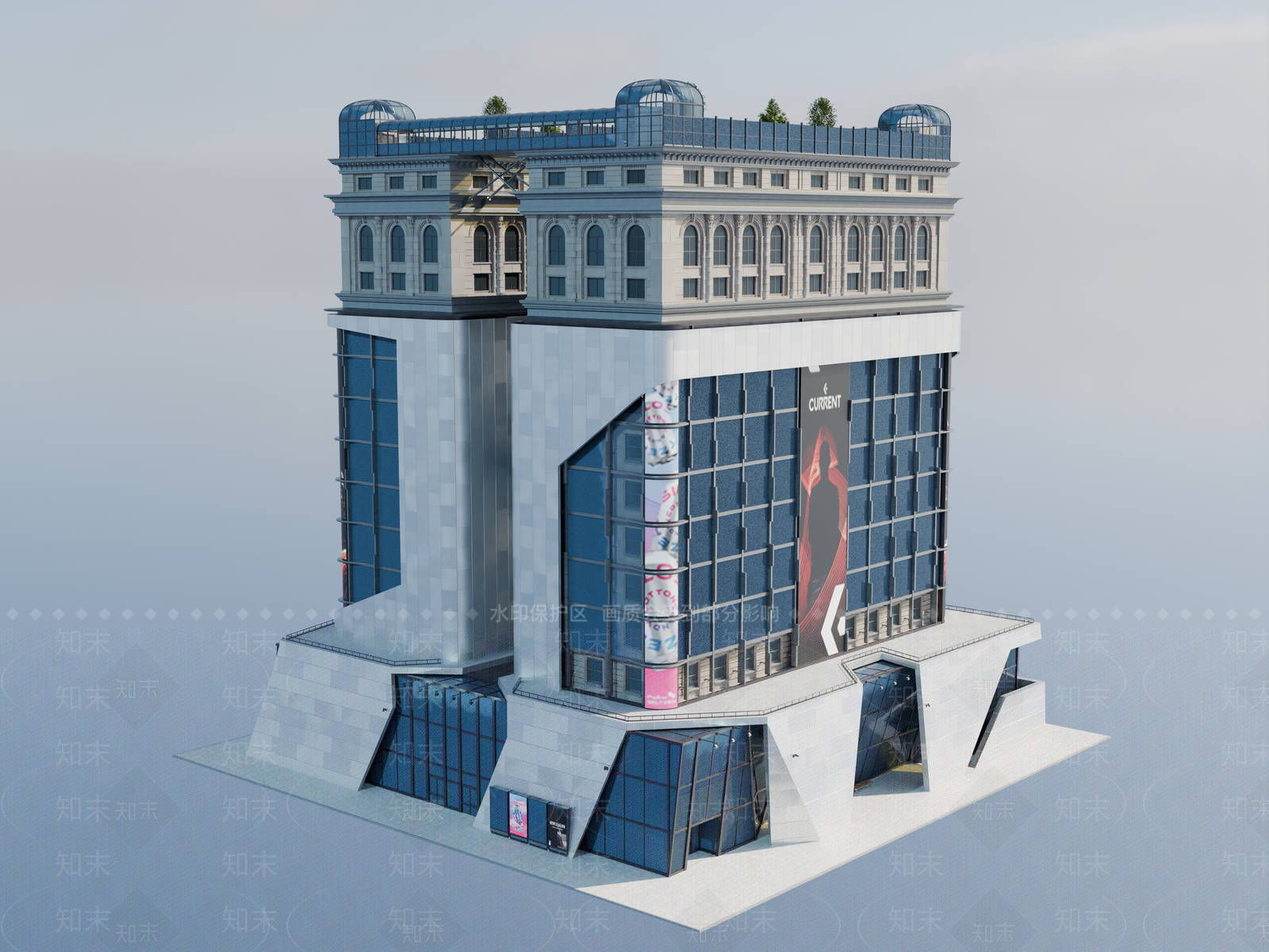 现代其他商业建筑SU模型下载【ID:1194171148】