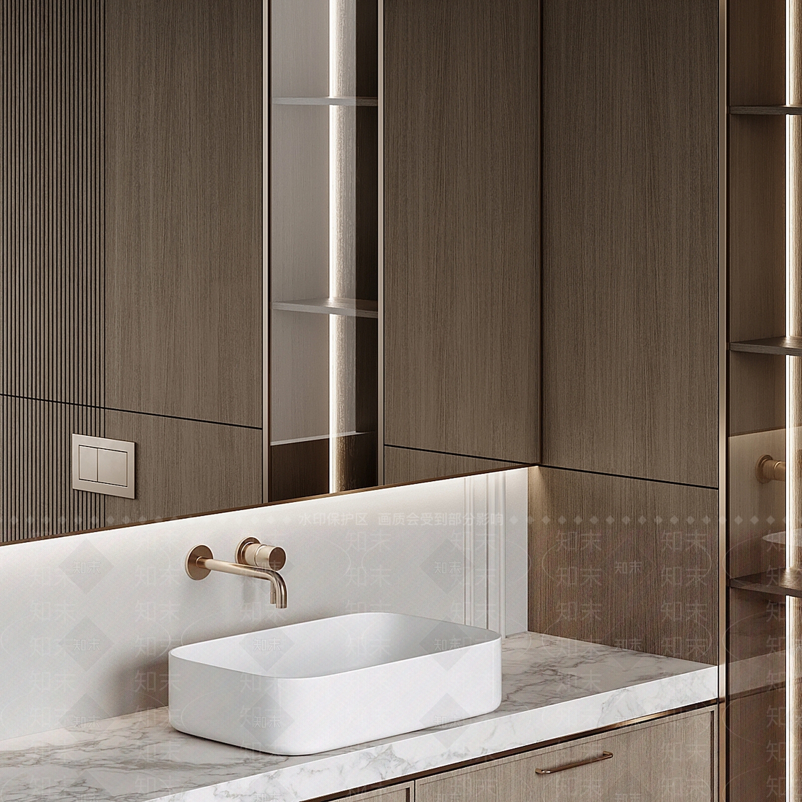浴室柜3D模型下载【ID:1194171361】
