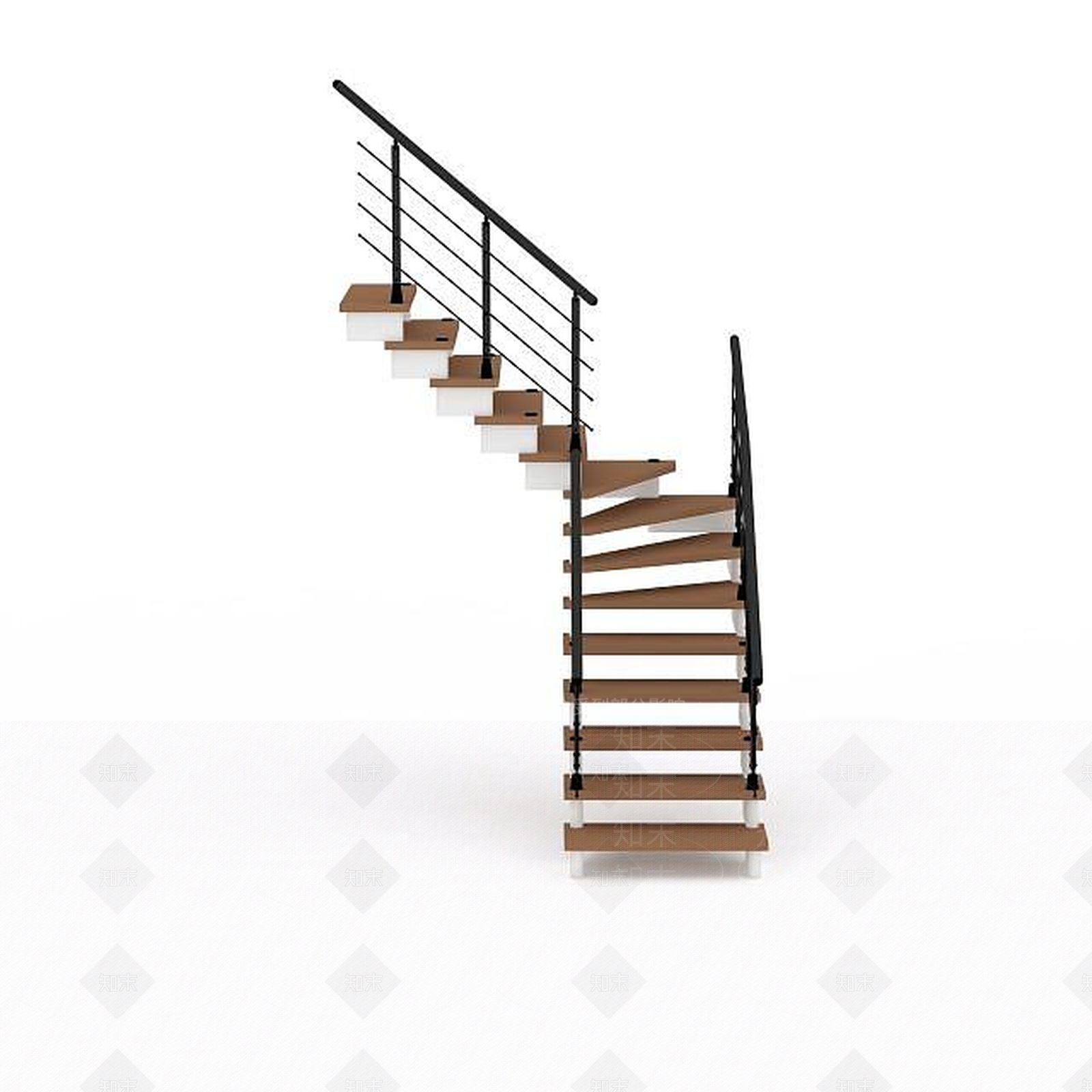 现代楼梯3D模型下载【ID:1194177839】